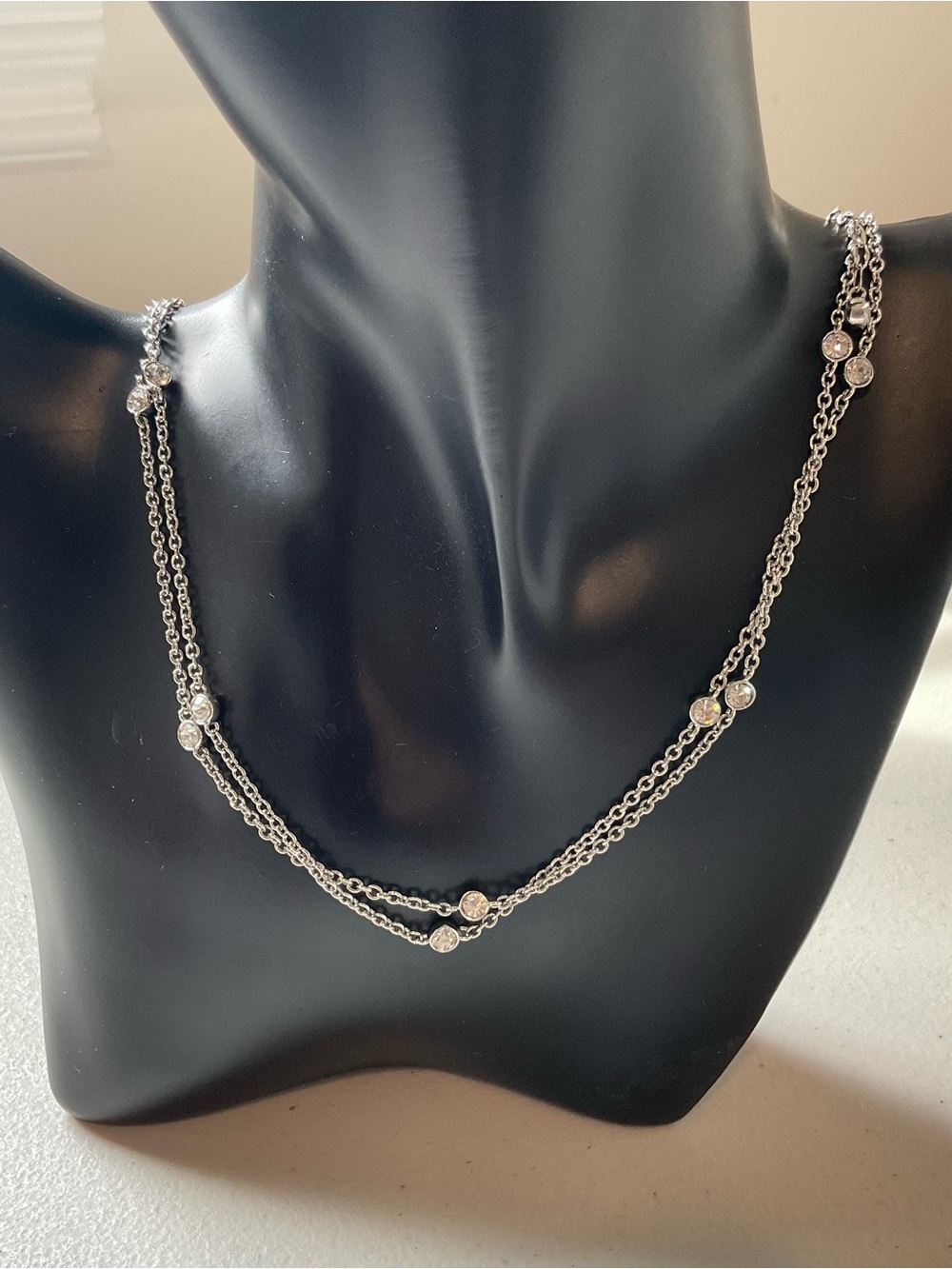 40” Rhinestone Station Necklace